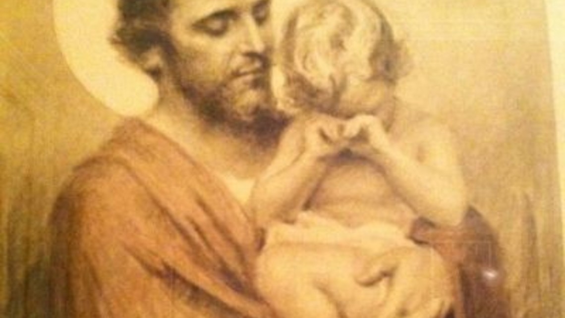 St Joseph And Crying Jesus